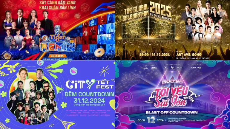 Tổng hợp địa điểm Countdown 2025 tại Sài Gòn