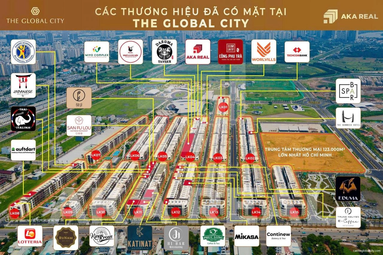 Nhà Phố Soho The Global City ⭐️ Giá Bán Nhà Phố Global City
