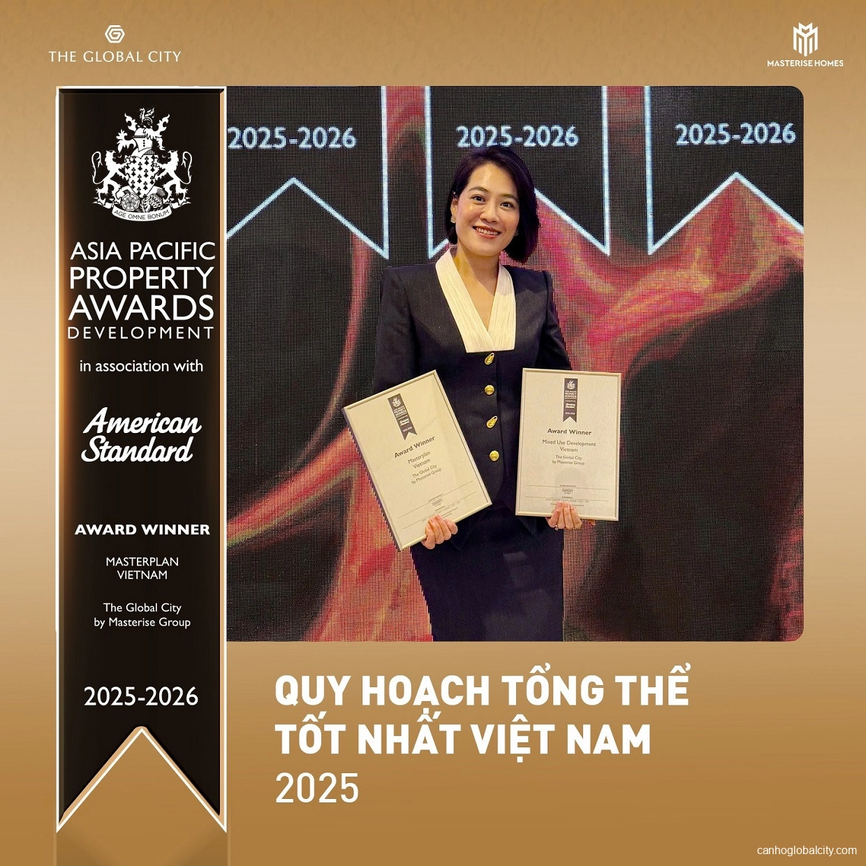 The Global City thắng lớn tại International Property Awards 2025–2026 với “cú đúp” giải thưởng The Global City thắng lớn tại International Property Awards 2025–2026 với “cú đúp” giải thưởng