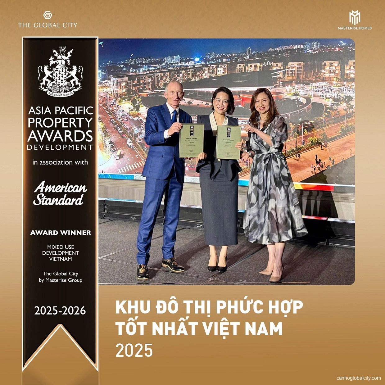 The Global City thắng lớn tại International Property Awards 2025–2026 với “cú đúp” giải thưởng The Global City thắng lớn tại International Property Awards 2025–2026 với “cú đúp” giải thưởng