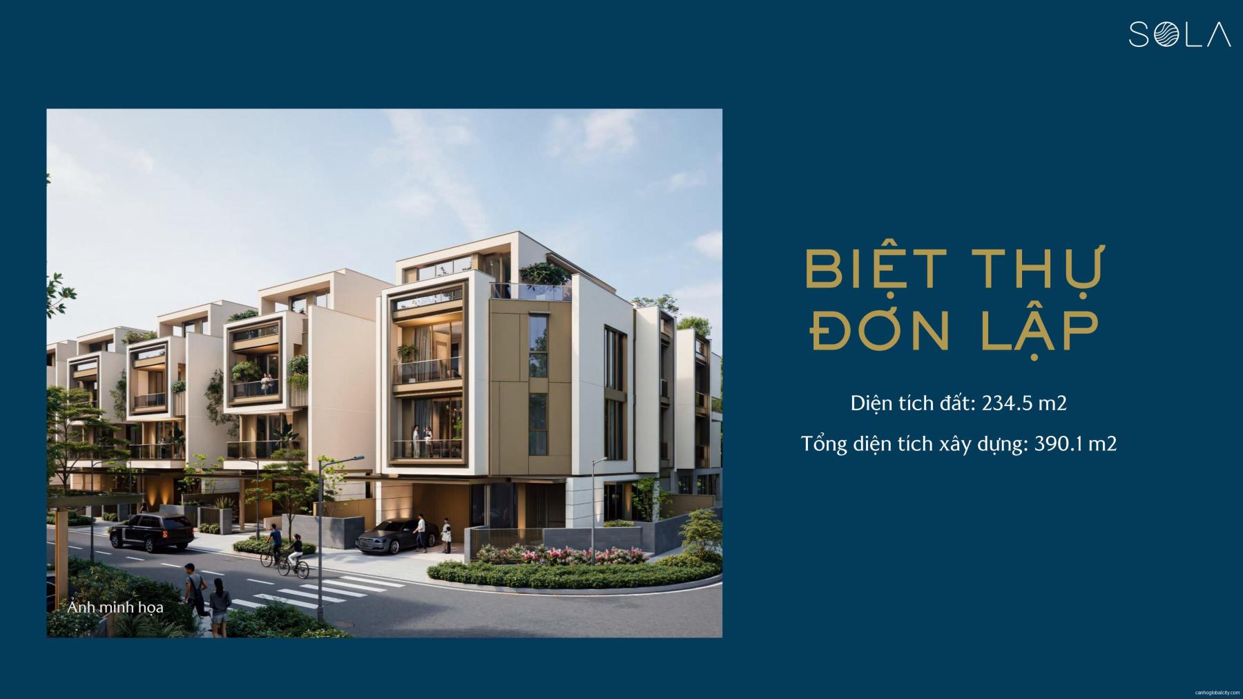 Mặt bằng bán đảo SOLA The Global City | Full layout chi tiết
