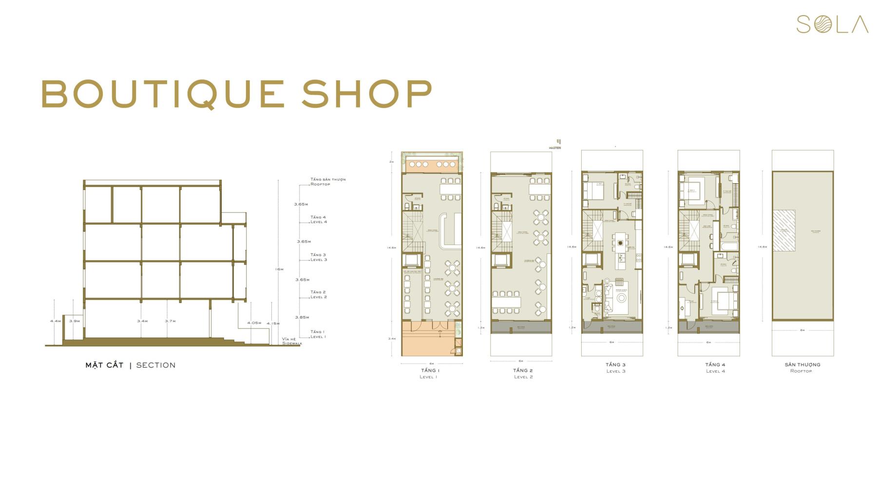 Mặt bằng bán đảo SOLA The Global City | Full layout chi tiết