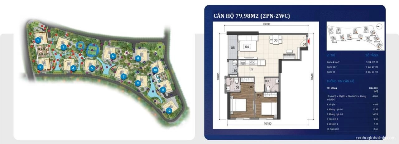 Mặt bằng dự án The Privé Quận 2 | Full Layout căn hộ The Privé