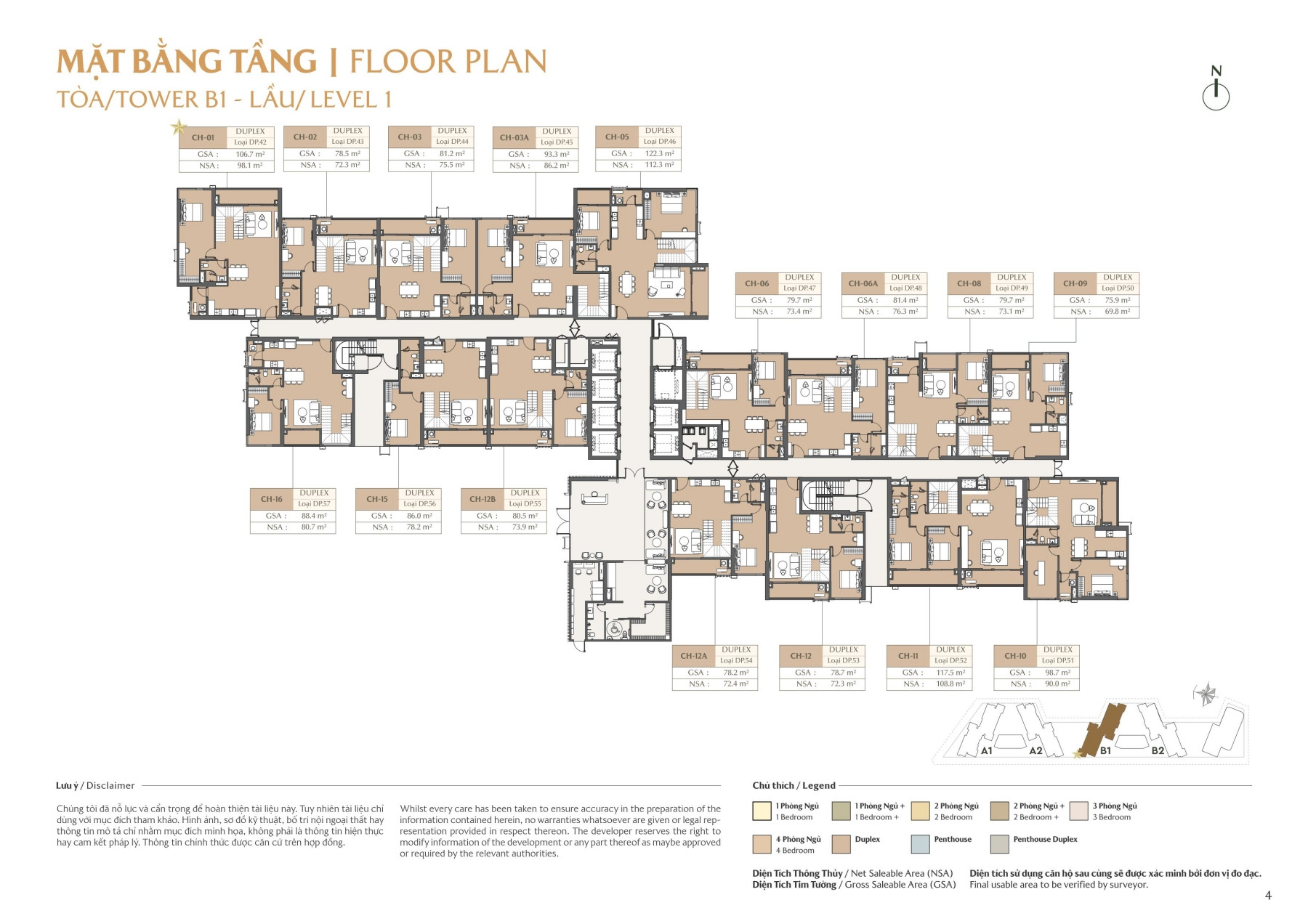 Mặt bằng Masteri Park Place CT5 Global City| Layout chi tiết