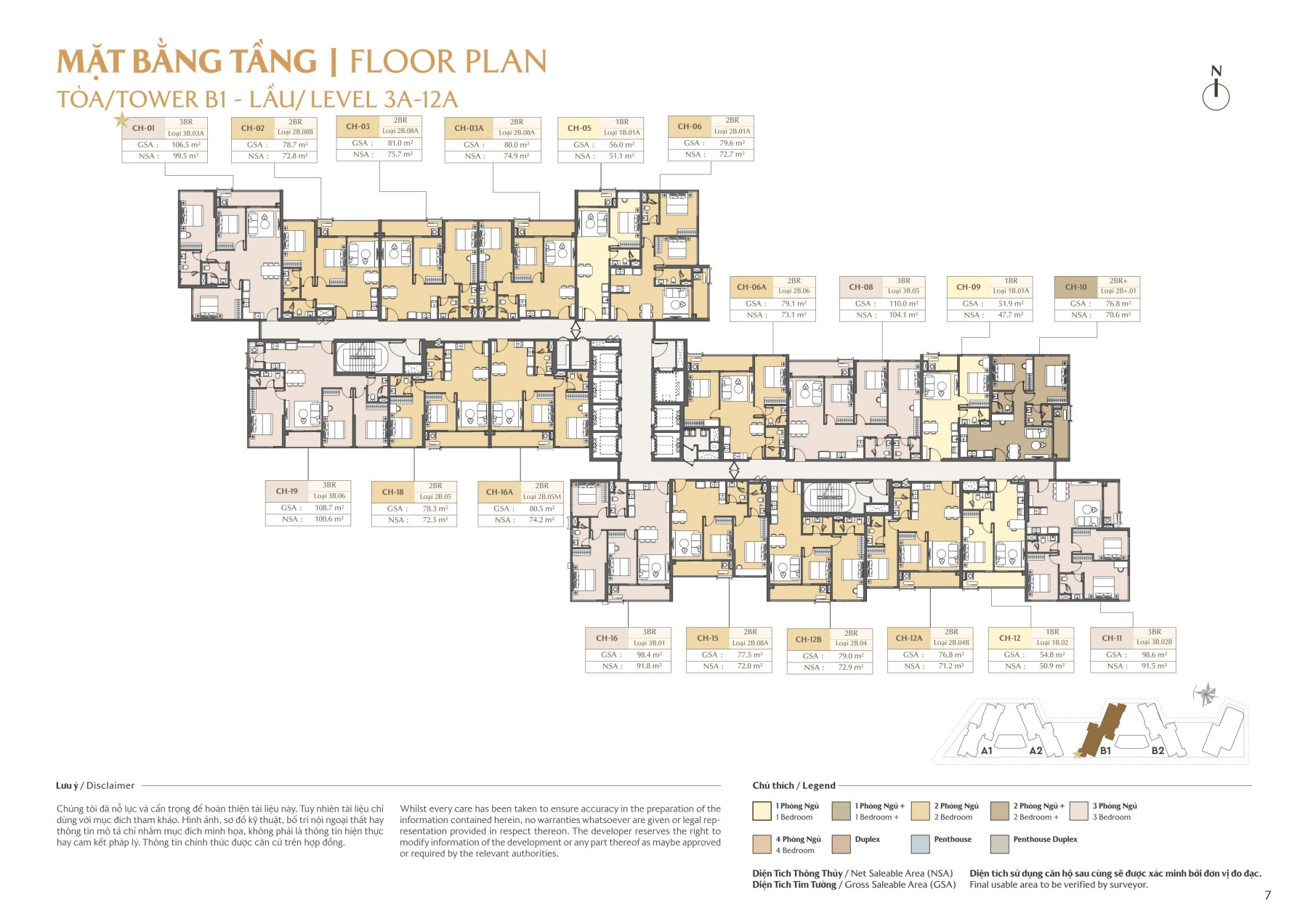 Mặt bằng Masteri Park Place CT5 Global City| Layout chi tiết