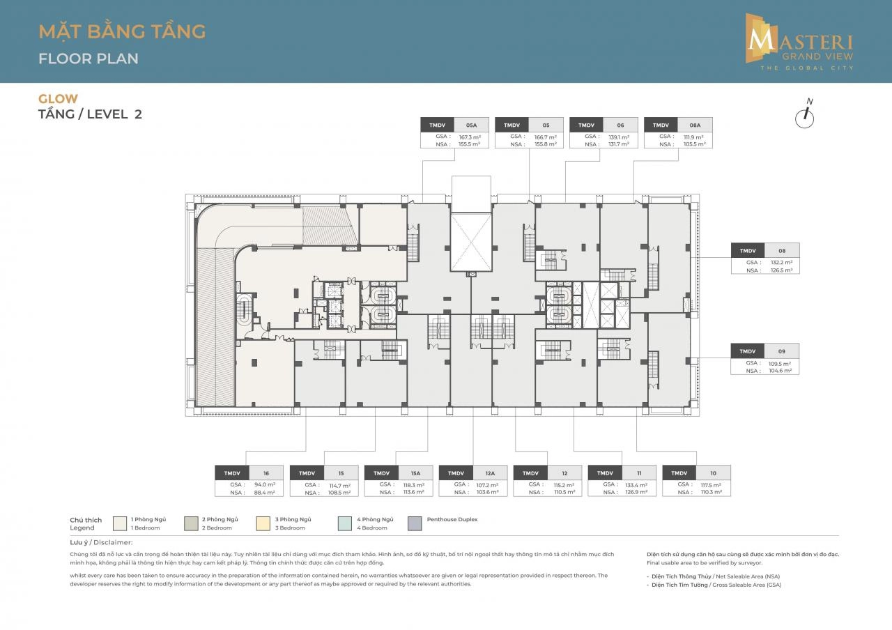 Mặt bằng căn hộ Masteri Grand View | Full Layout chi tiết