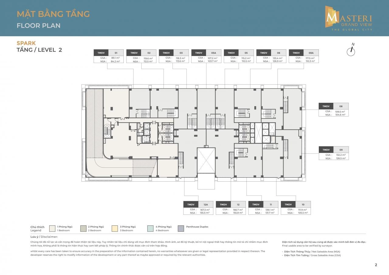 Mặt bằng căn hộ Masteri Grand View | Full Layout chi tiết