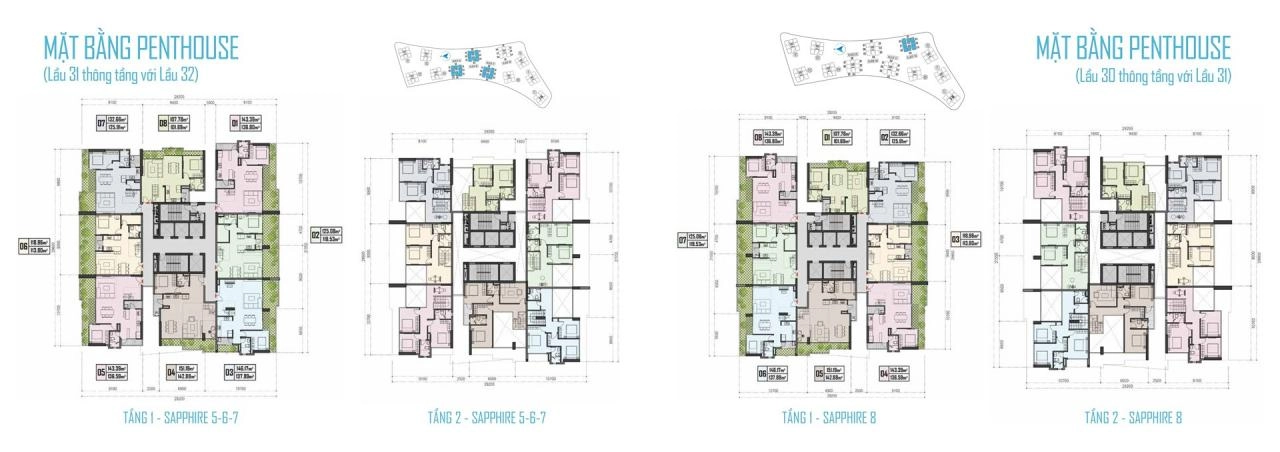 Mặt bằng dự án The Privé Quận 2 | Full Layout căn hộ The Privé