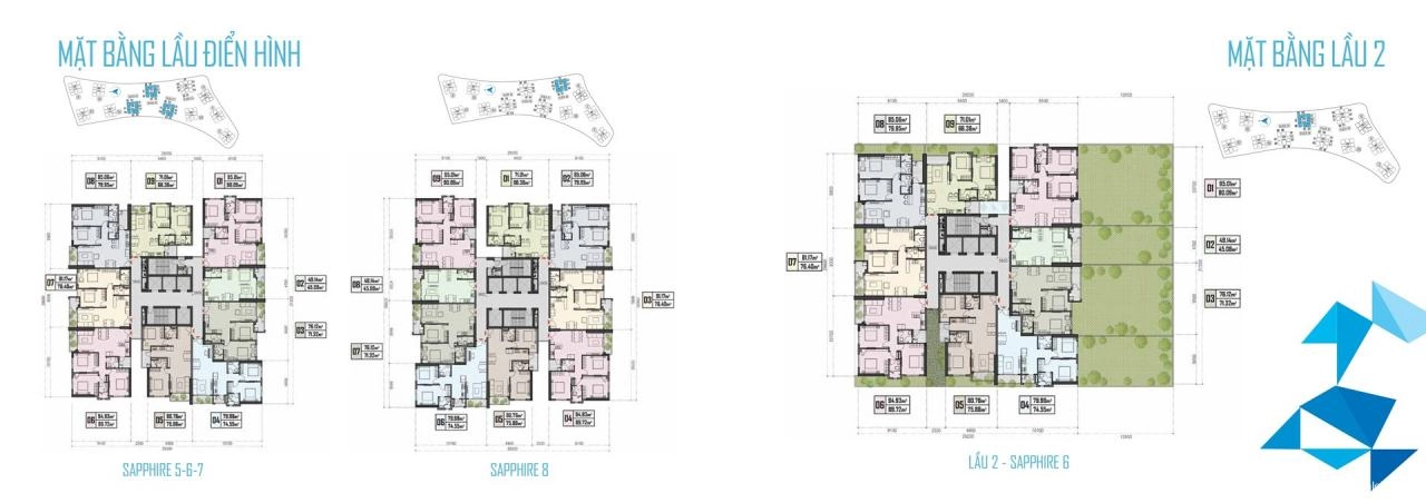 Mặt bằng dự án The Privé Quận 2 | Full Layout căn hộ The Privé