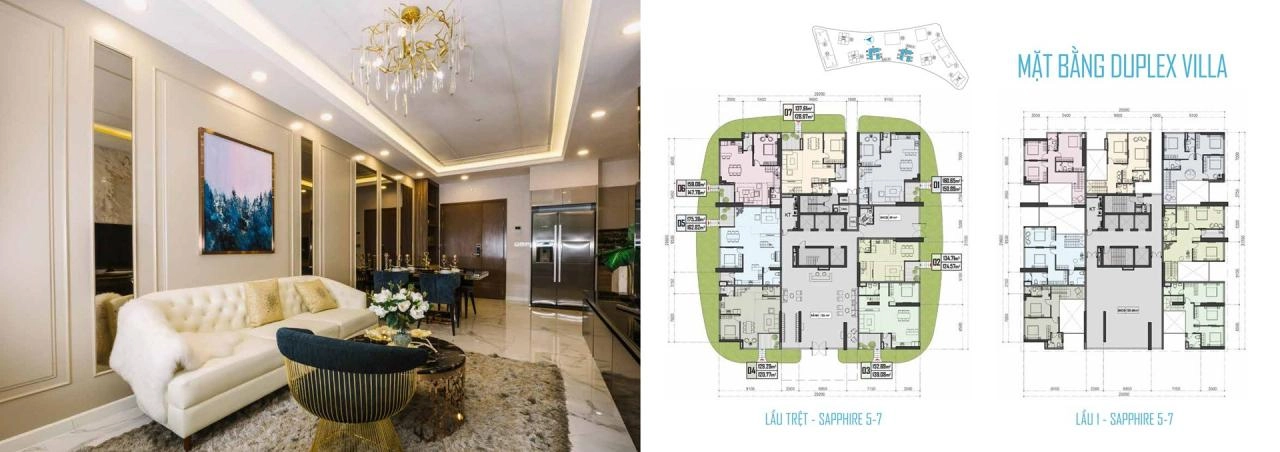 Mặt bằng dự án The Privé Quận 2 | Full Layout căn hộ The Privé