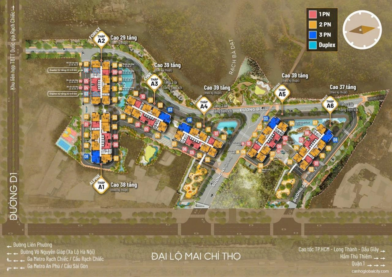 Mặt bằng căn hộ Eaton Park