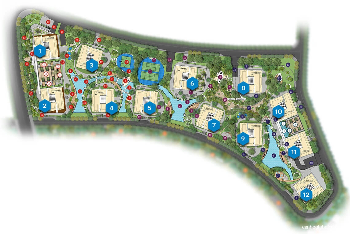 Mặt bằng dự án The Privé Quận 2 | Full Layout căn hộ The Privé