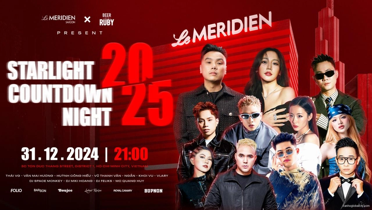 Tổng hợp địa điểm Countdown 2025 tại Sài Gòn