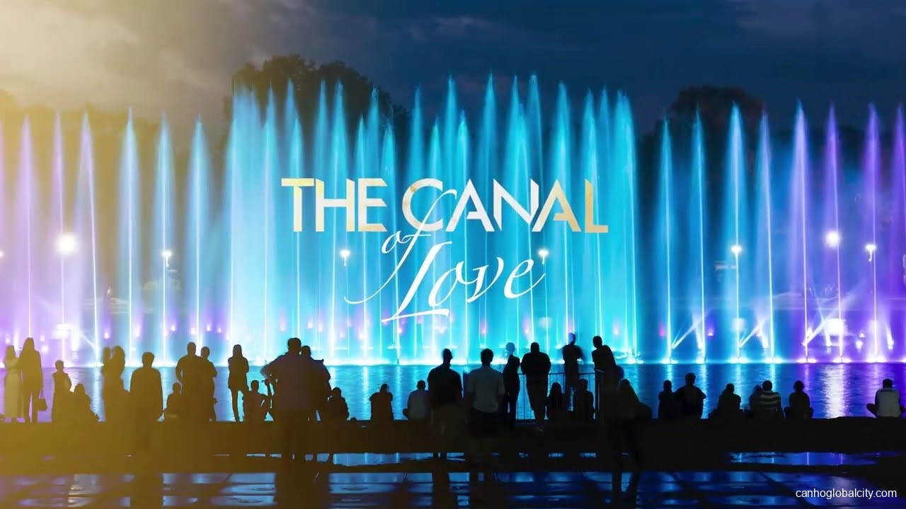 Khám phá kênh đào nhạc nước The Global City - The Canal of Love lớn nhất ĐNA