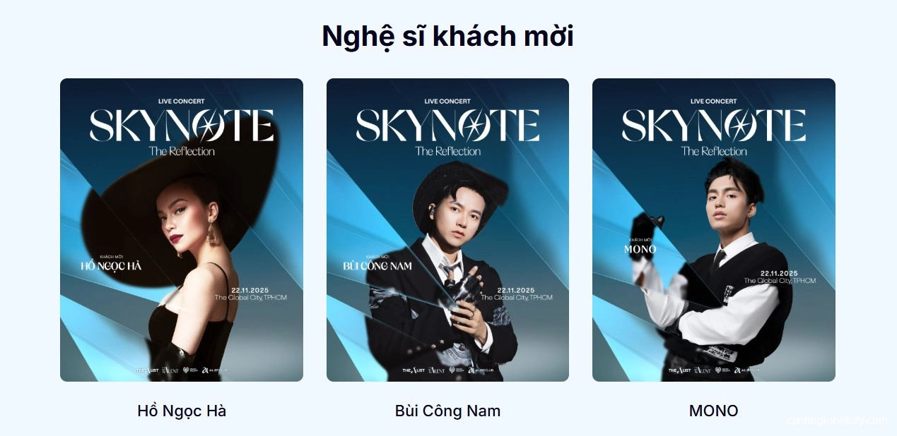 The Global City đón Live Concert Skynote 2025 của ca sĩ Quốc Thiên The Global City đón Live Concert Skynote 2025 của ca sĩ Quốc Thiên