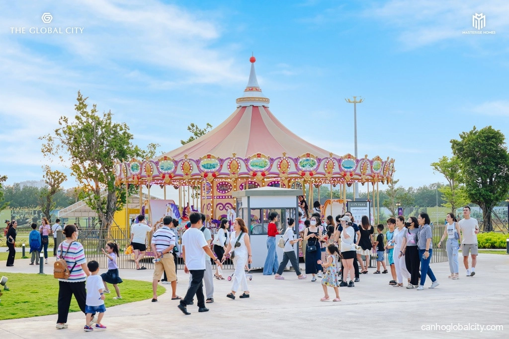 Tiến độ dự án The Global City tháng 4/2024: Nổi bật với SOHO và City Park