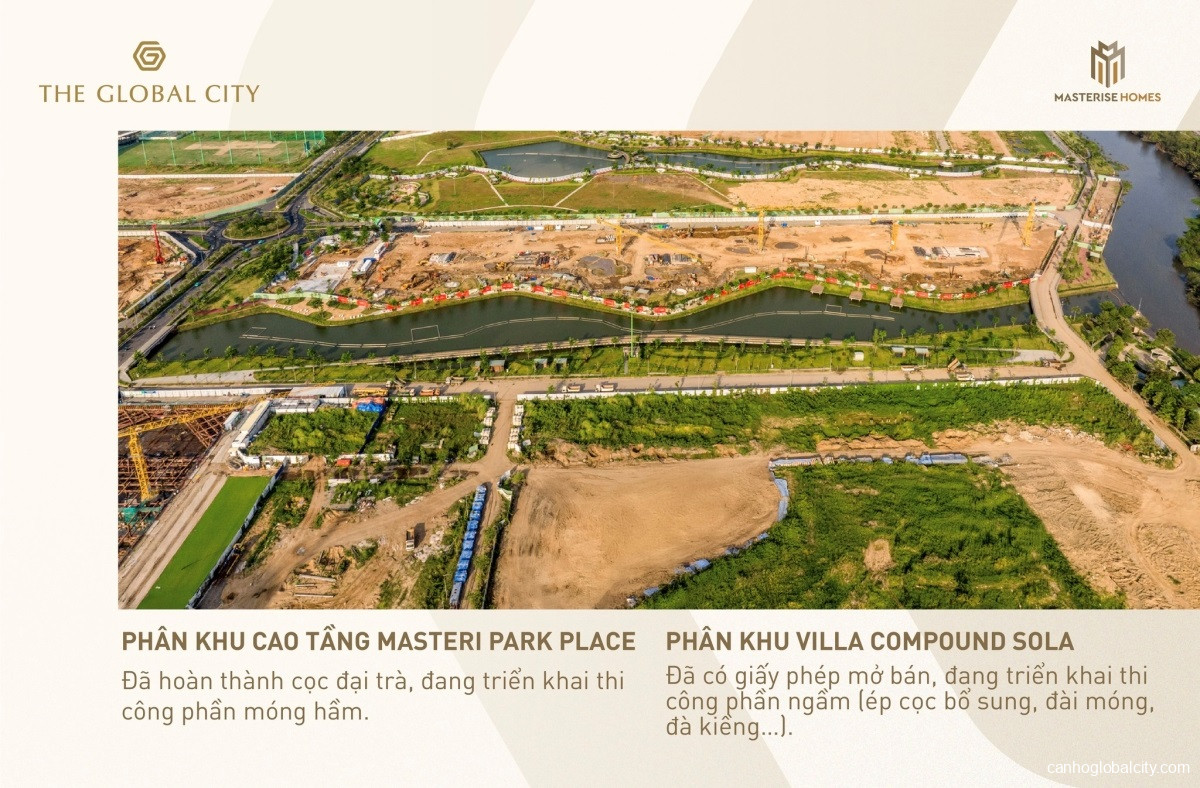 Cập nhật tiến độ The Global City tháng 3/2026 mới nhất