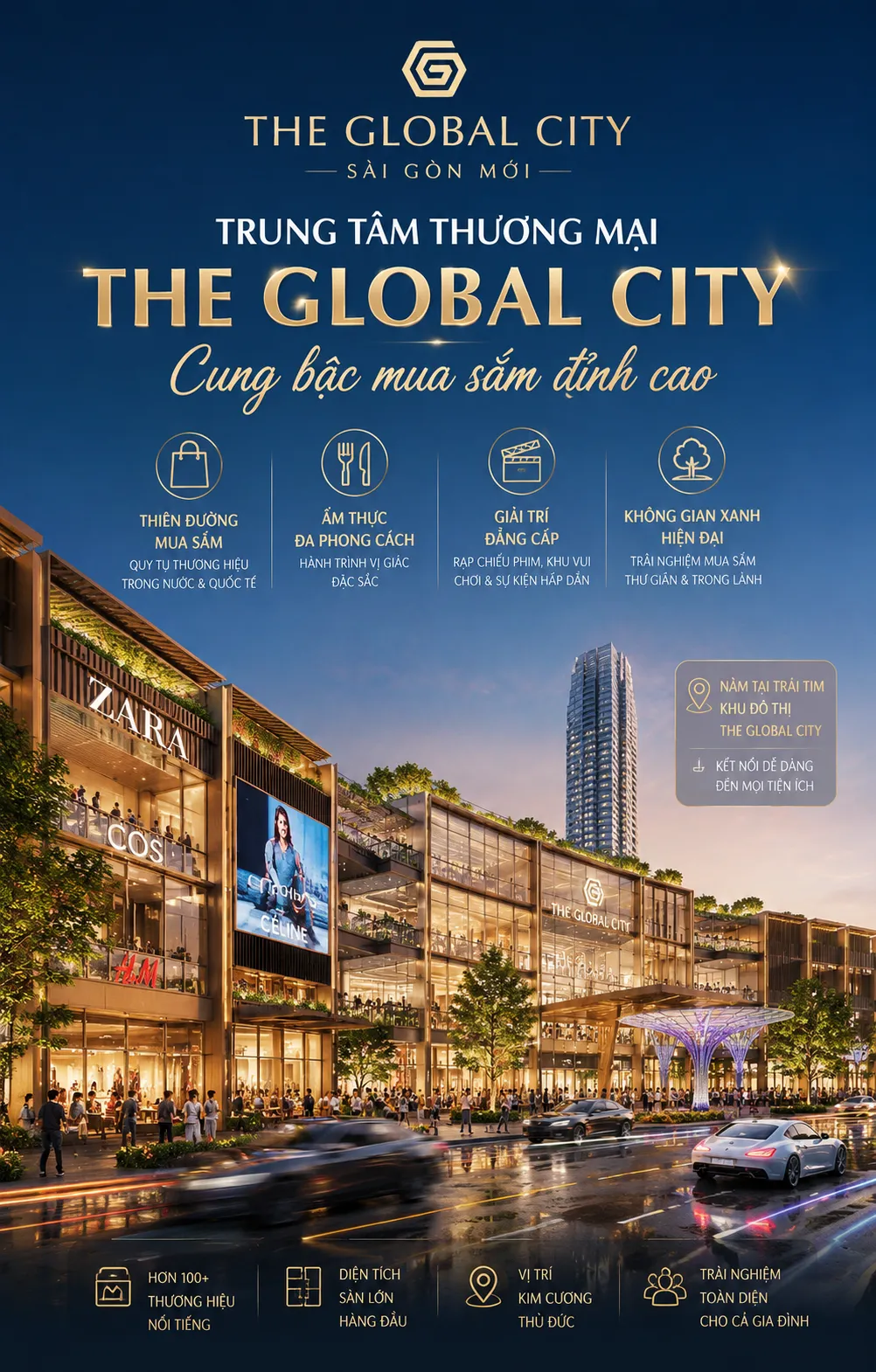 Trung tâm thương mại The Global City 123.000m2