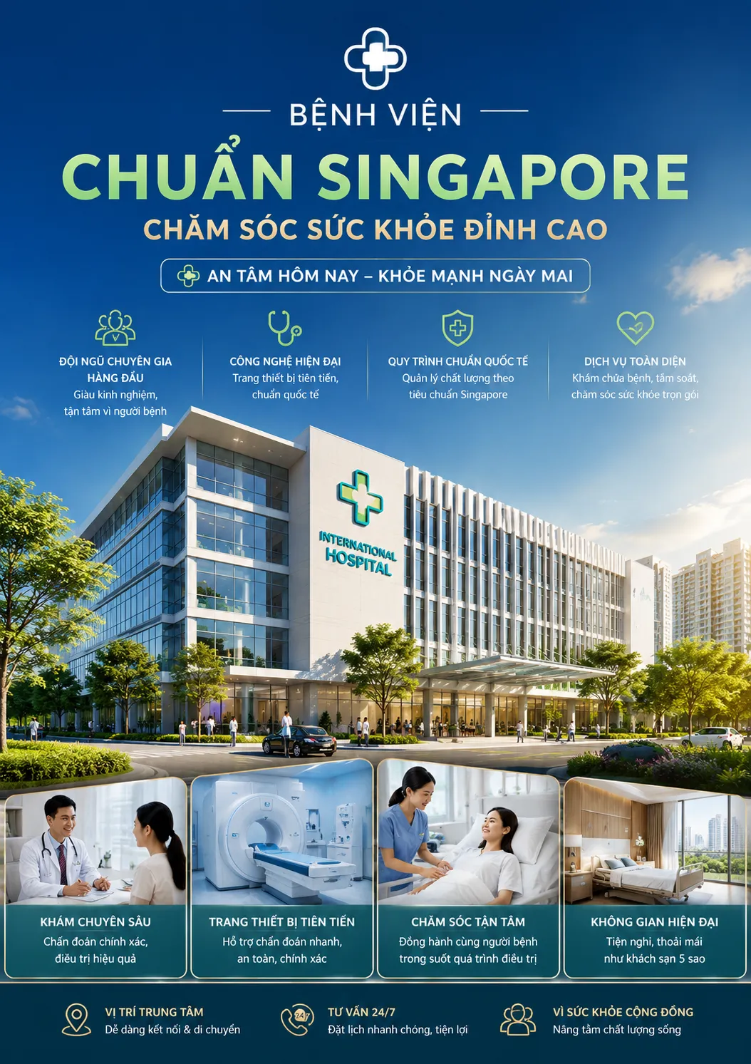 Bệnh viện chuẩn Singapore tại The Global City