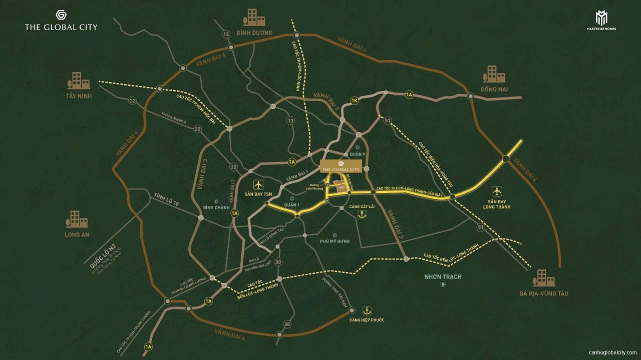 Vị trí The Global City: Nâng tầm giá trị sống và đầu tư Vị trí The Global City: Nâng tầm giá trị sống và đầu tư