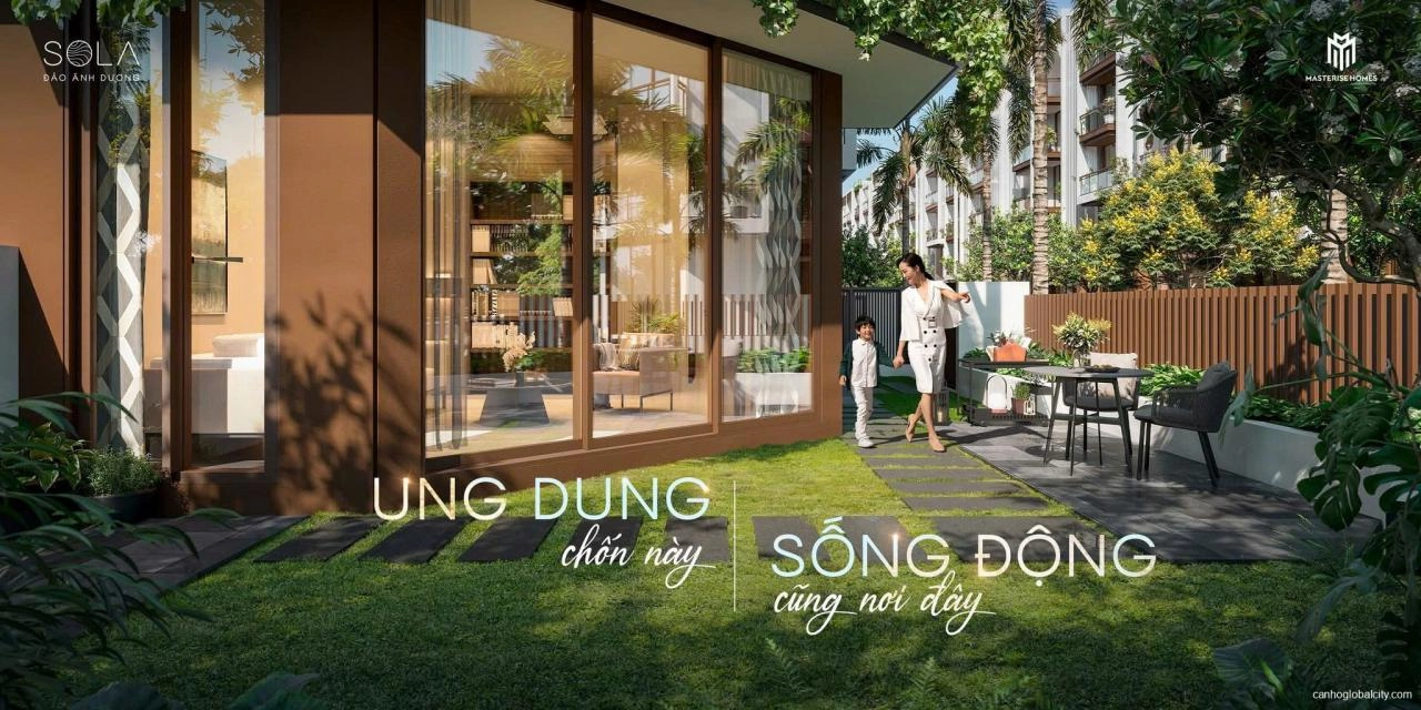 Phong vị sống trên bán đảo Villa Vườn SOLA The Global City